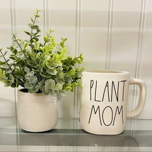 Rae Dunn Plant Mom Double Sided Design New